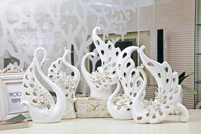 【歐式陶瓷工藝品 孔雀擺件 孔雀公主 廠家熱銷】價(jià)格,廠家,圖片,陶瓷工藝品,高新區(qū)景潮陶瓷店-